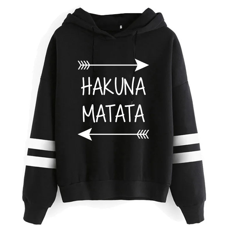 Fashion Cool  Hakuna Matata Hoodie Disney The Lion King Sweatshirt  Women Clothes Hoody Famale Hoodies Kawaii