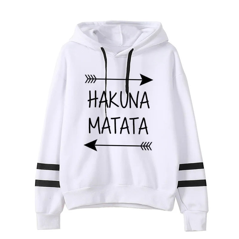 Fashion Cool  Hakuna Matata Hoodie Disney The Lion King Sweatshirt  Women Clothes Hoody Famale Hoodies Kawaii