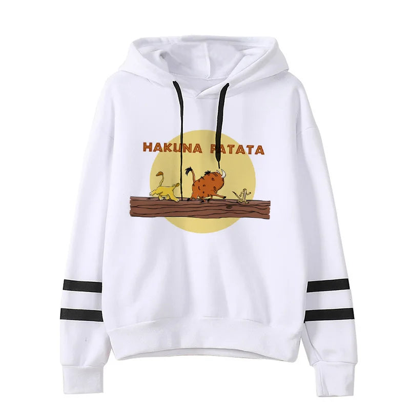 Fashion Cool  Hakuna Matata Hoodie Disney The Lion King Sweatshirt  Women Clothes Hoody Famale Hoodies Kawaii