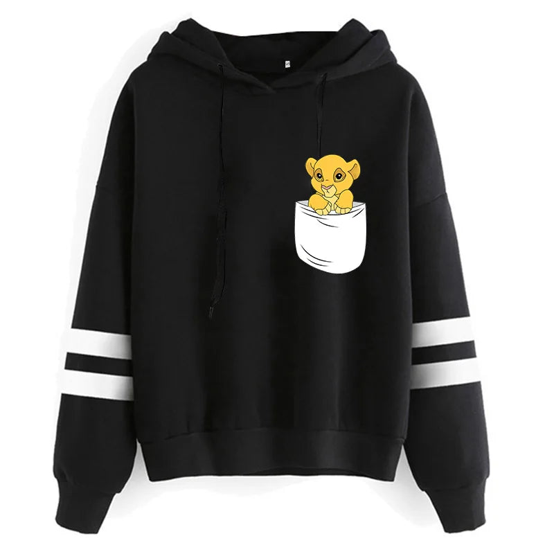 Fashion Cool  Hakuna Matata Hoodie Disney The Lion King Sweatshirt  Women Clothes Hoody Famale Hoodies Kawaii