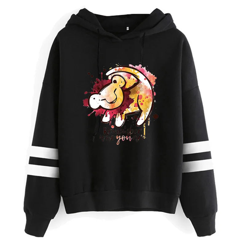 Fashion Cool  Hakuna Matata Hoodie Disney The Lion King Sweatshirt  Women Clothes Hoody Famale Hoodies Kawaii